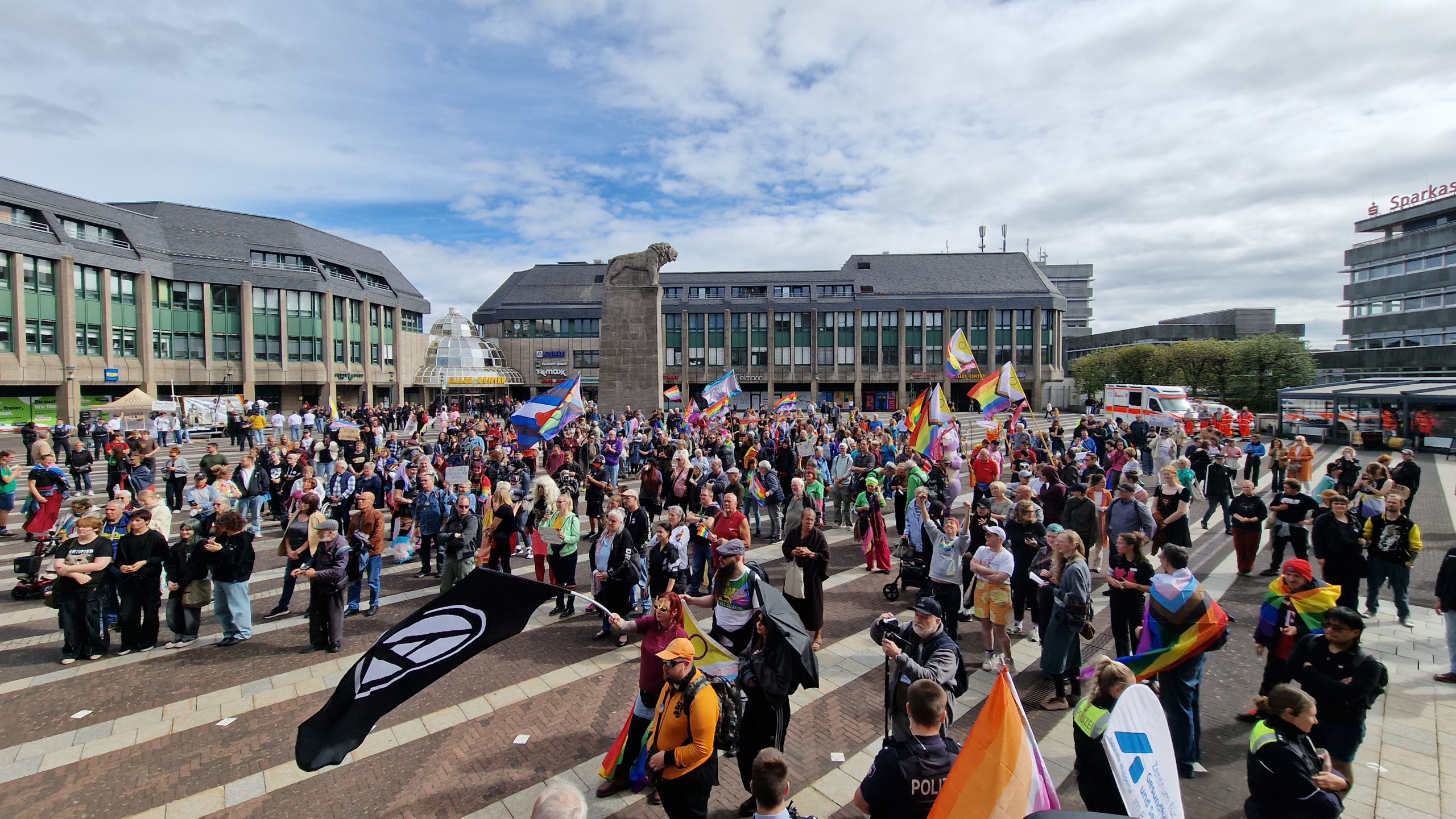 Der CSD Remscheid 2026 zu einem frühen Zeitpunkt. Foto: SvG